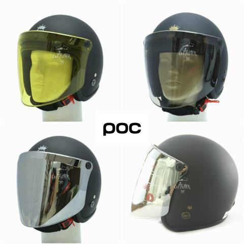 KÍNH FLAT ROYAL GẮN NÓN BẢO HIỂM 3/4