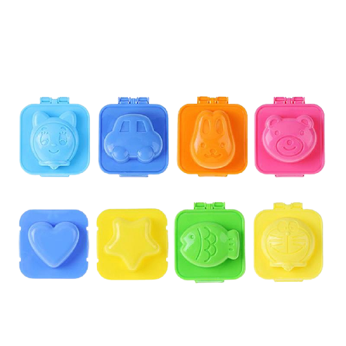 Bộ 6 Khuôn Bento, Làm Đậu Hũ Non, Ép Cơm, Ép Trứng, Làm Bánh, Cho Bé Ăn Dặm Ngon Miệng