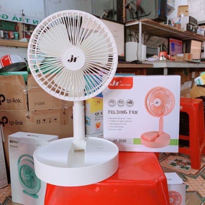 XẢ KHO ] QUẠT SẠC TÍCH ĐIỆN GẤP GỌN JQ2028 CỰC MÁT - ẢNH THẬT SHOP CHỤP
