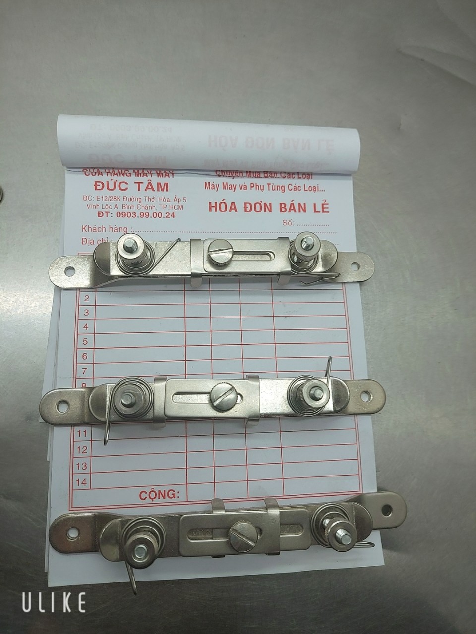 Cữ căng thun may được nhiều cỡ thun dùng cho máy vắt sổ