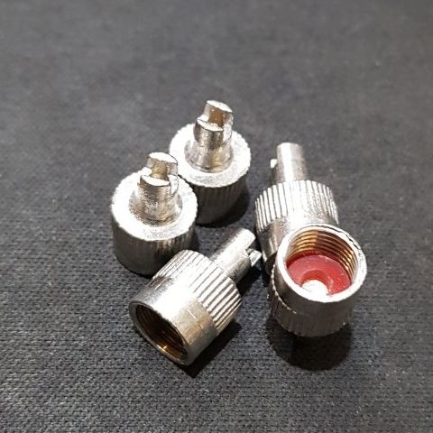 [ Oto-xemay ] 4 Nắp van bơm lốp xe đầu có khe cực tiện lợi cho xe hơi, xe máy, nắp vòi xe máy kèm mở kim ti van-vòi