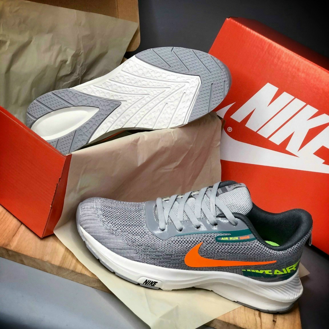 GIÀY RUNNING NAM NỮ NIKE ĐẾ ÊM - FULL BOX