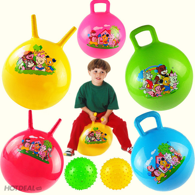 Bóng nhún có tay cầm nhảy vận động (đường kính 45cm)