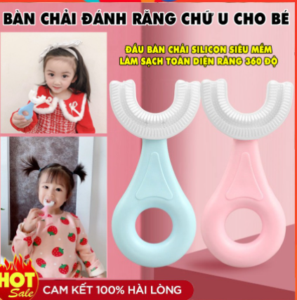Bàn Chải Đánh Răng Chữ U Silicon Cho Bé