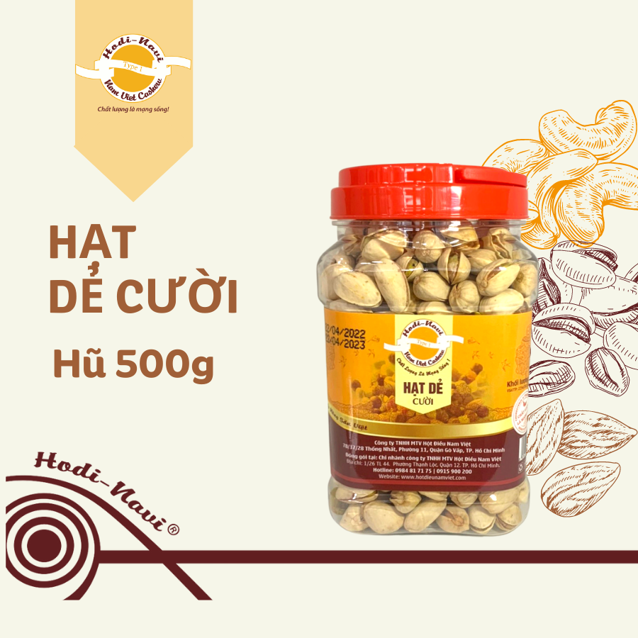 Pistachio jar of 500g HODINAVI instant food