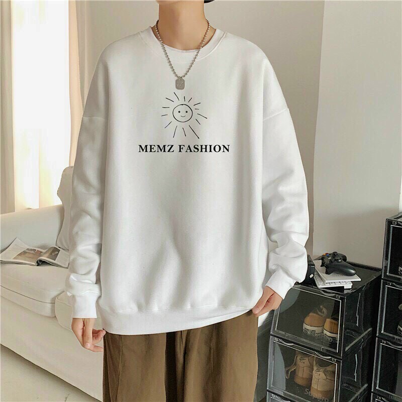 Áo khoác sweater in hình mặt trời chất thun nỉ hai lớp - mtb