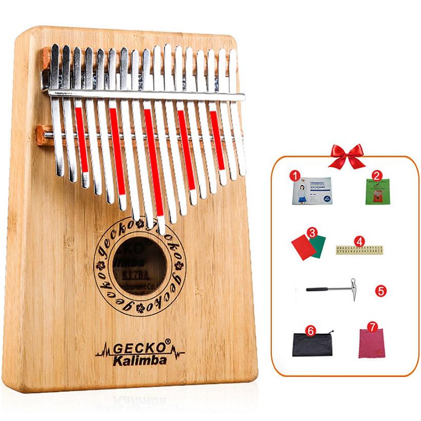 Đàn Kalimba Gecko K17BA 17 Phím Gỗ Trúc - HÀNG CÓ SẴN