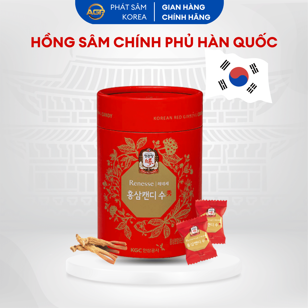 Kẹo hồng sâm kgc cheong kwan jang -thương hiệu chính phủ hàn quốc