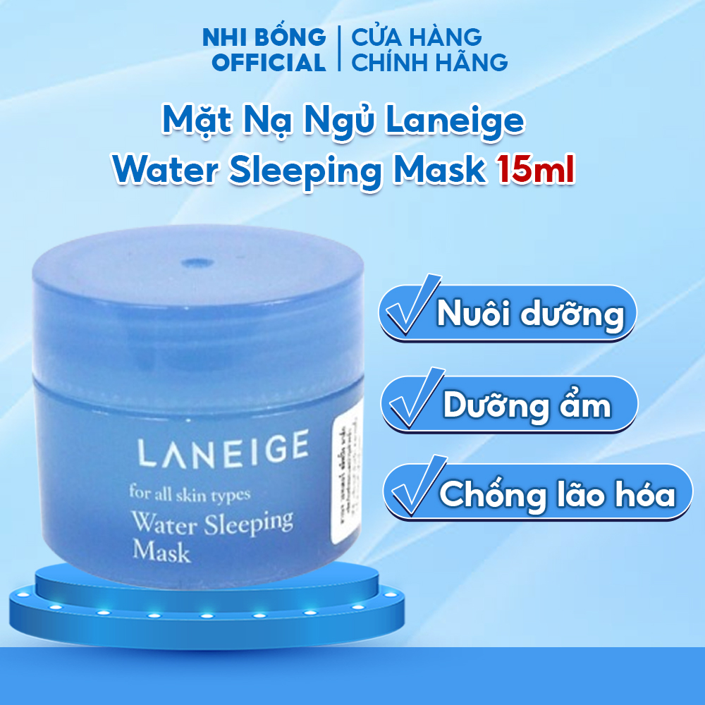 Mặt nạ ngủ dưỡng da Laneige Water Sleeping Mask Hàn Quốc 15ml giúp dưỡng ẩm mềm mịn da