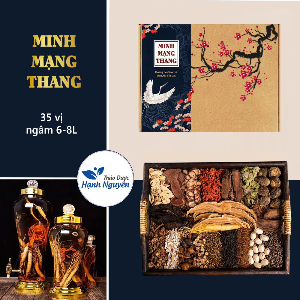 Minh mạng thang 35 vị 900g, thang ngâm đại bổ, hàng tuyển chọn - Thảo Dược Hạnh Nguyên