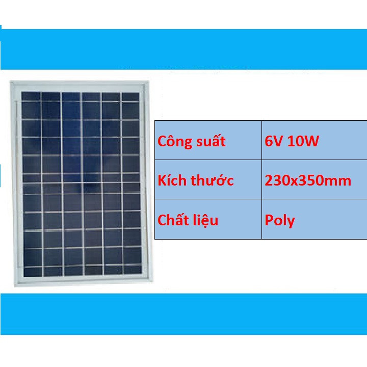 Combo 3 tấm pin năng lượng mặt trời 6v 15w 20w 25w 30w 35w