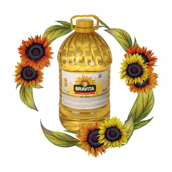 Dầu hướng dương Bravita 5L