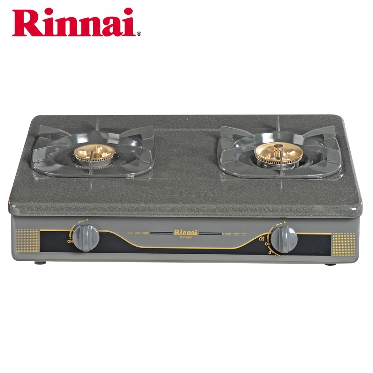 Bếp gas 6 tấc Rinnai RV-660G, Chén đồng có đầu hâm tiết kiệm gas
