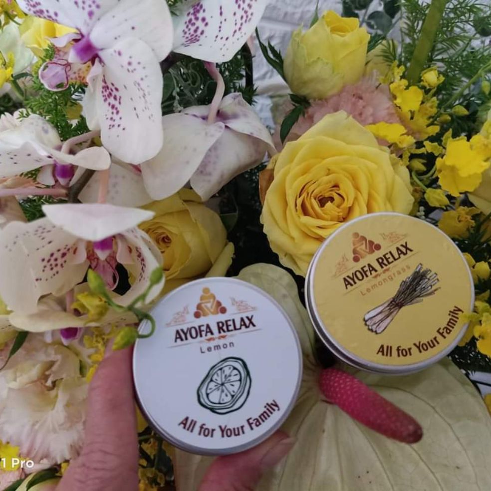 Ayofa relax cao thảo mộc với 4 mùi đặc trưng chanh, xả ,gừng và quế