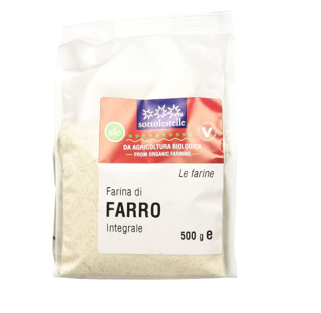 Bột mì nguyên cám hữu cơ Sottolestelle – Farina di Farro Integrale 500g
