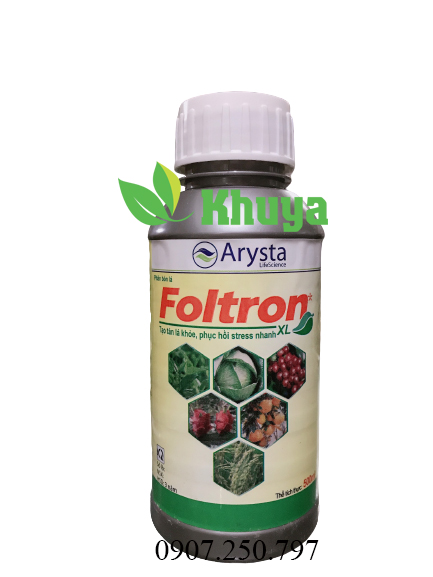 Phân bón lá Foltron XL 500ml Tạo tán lá khỏe Phục hồi stress nhanh
