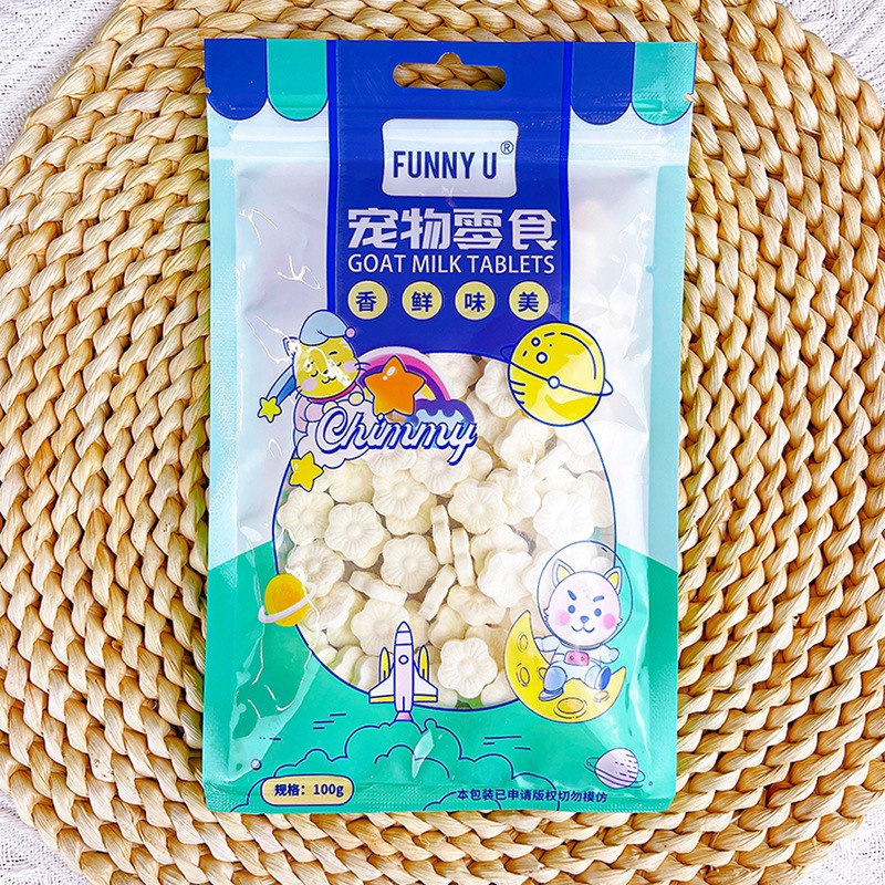 Viên sữa dê phô mai cho chó mèo funnyu 100g/gói