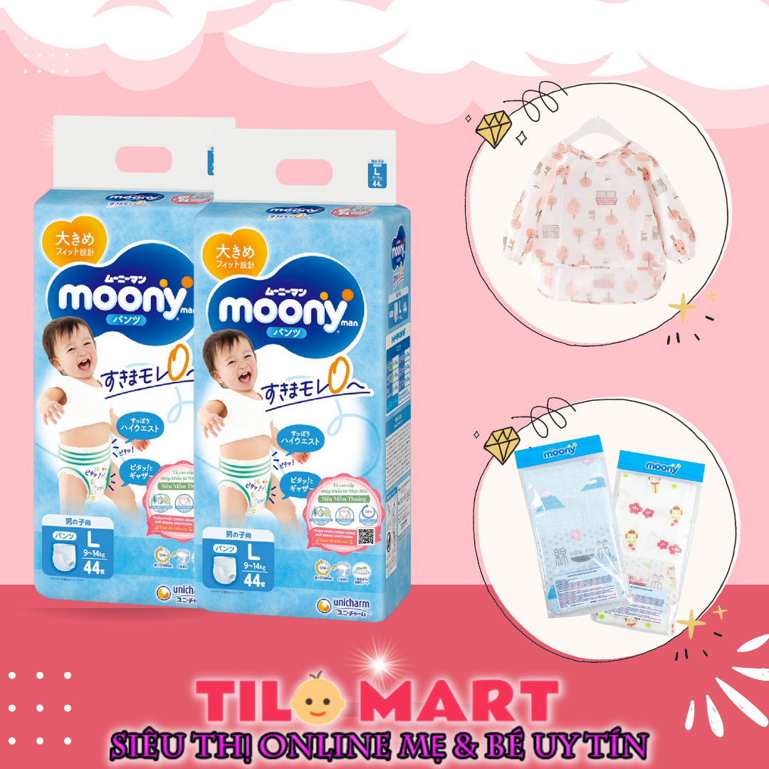 Bỉm quần/ Tã quần Moony L44 bé trai