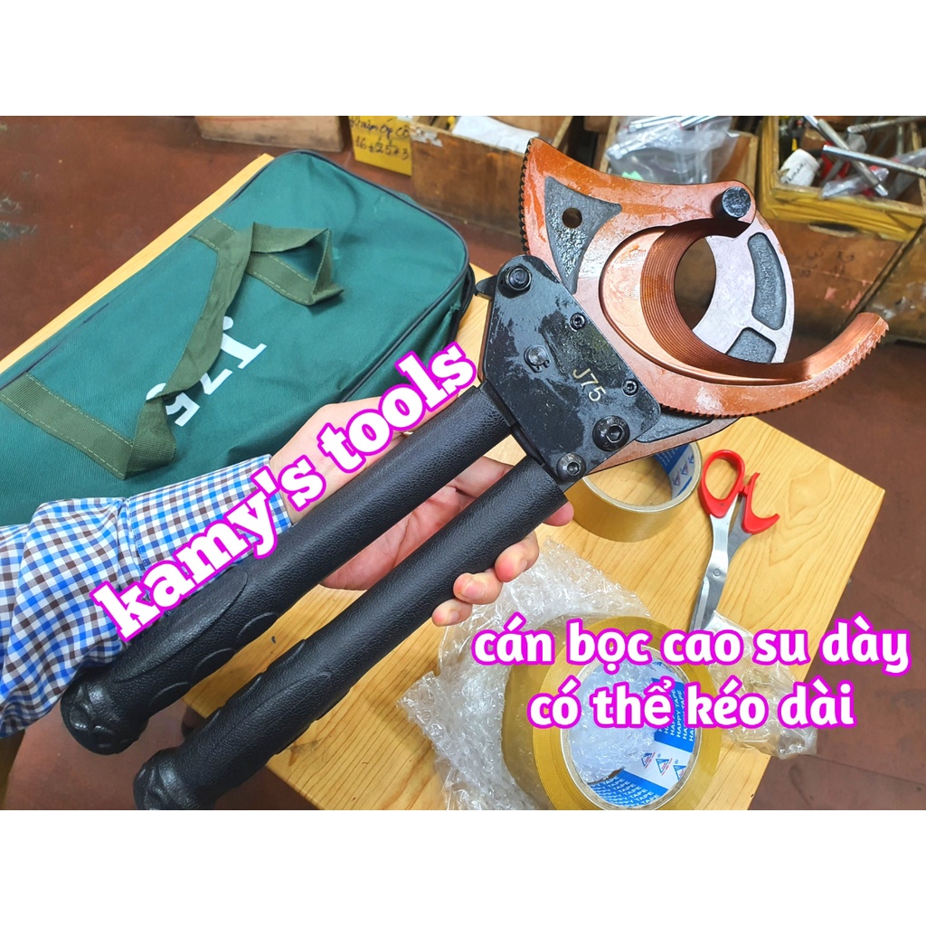 Kìm cắt cáp nhông J75 cắt đồng nhôm 75mm kéo cắt cáp nhông