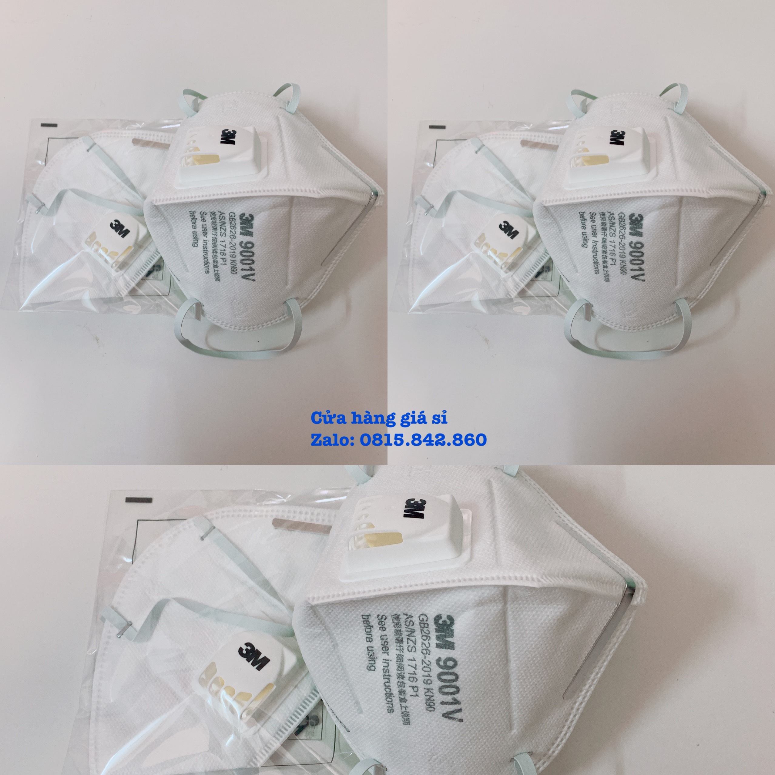 Khẩu trang 3M 9001V chống bụi mịn PM2.5 hàng chính hãng có van thoáng khí