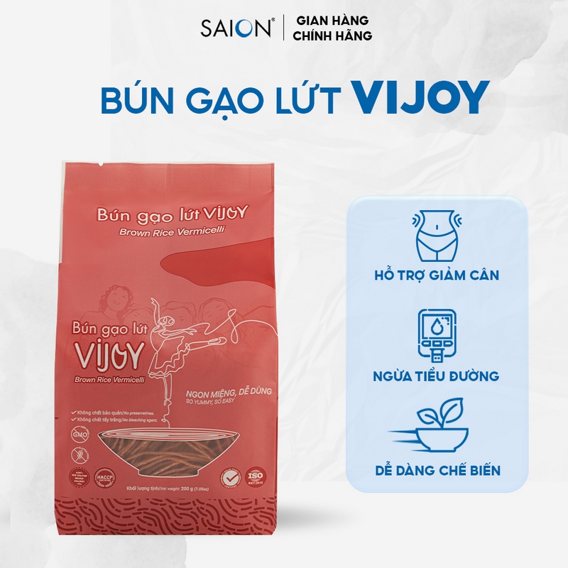 Bún gạo lứt vijoy dinh dưỡng tiện lợi 200g