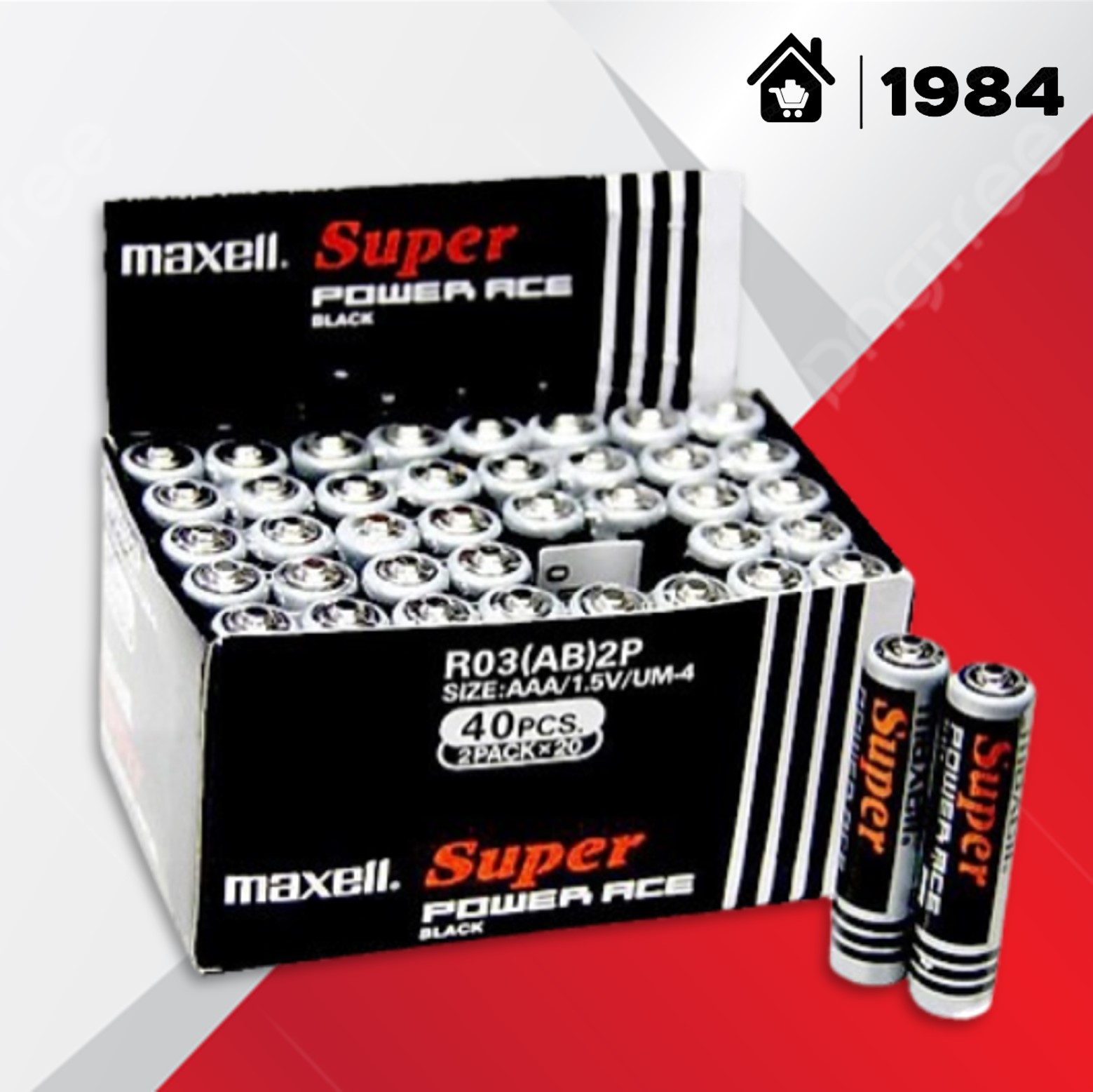 40 VIÊN PIN MAXELL AAA - HÀNG CHÍNH HÃNG