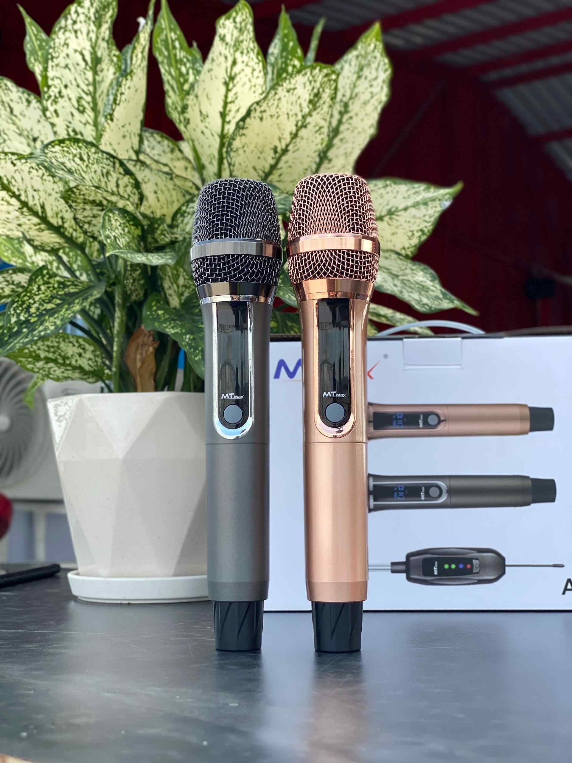 Micro Đa Năng Tích Hợp Bluetooth MTMAX AK96 - micro bluetooth giá rẻ - micro đa năng - micro cho loa kẹo kéo Cao Cấp Biến Loa Amply Thường Thành Thiết Bị Bluetooth