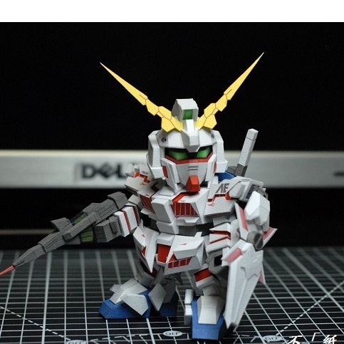 Mô hình giấy SD Gundam RX-0 Unicorn