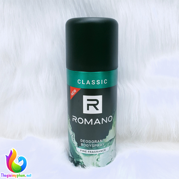 Xịt Khử Mùi Nam Romano Classic 150ml