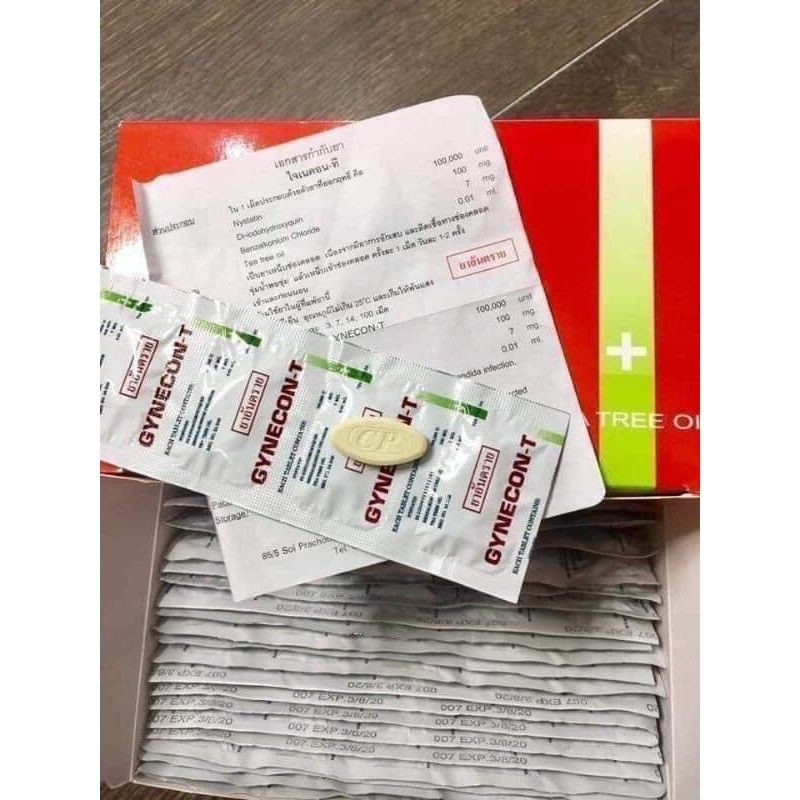 PHỤ KHOA PHỤ NỮ THÁI LAN -  gynecon T TRÀ XANH 1 VỈ 5 VIÊN [ NỘI ĐỊA HIỆU QUẢ 100% ]