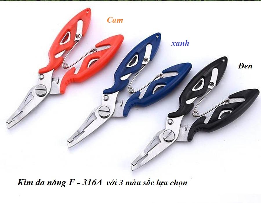 Kìm cắt, Kìm gỡ rối đa năng, Kìm gỡ lưỡi câu, Dụng cụ câu cá, Kìm đa năng F - 316A, chất liệu thép không gỉ bền bỉ, dụng cụ thiết yếu cho ngư dân, câu cá.