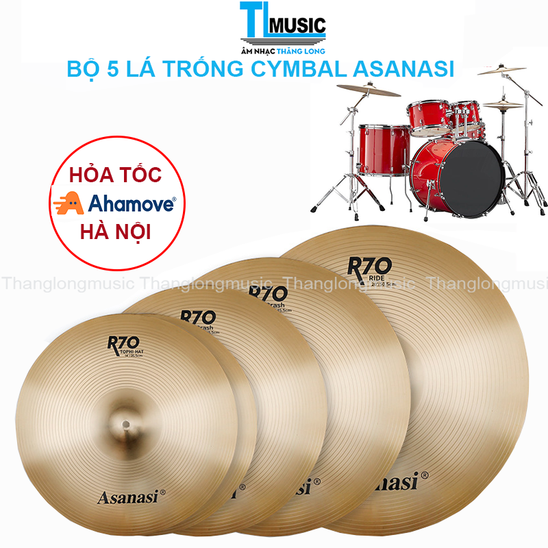 Bộ 4/5 lá trống cymbal ASANASI 14',16',18',20'