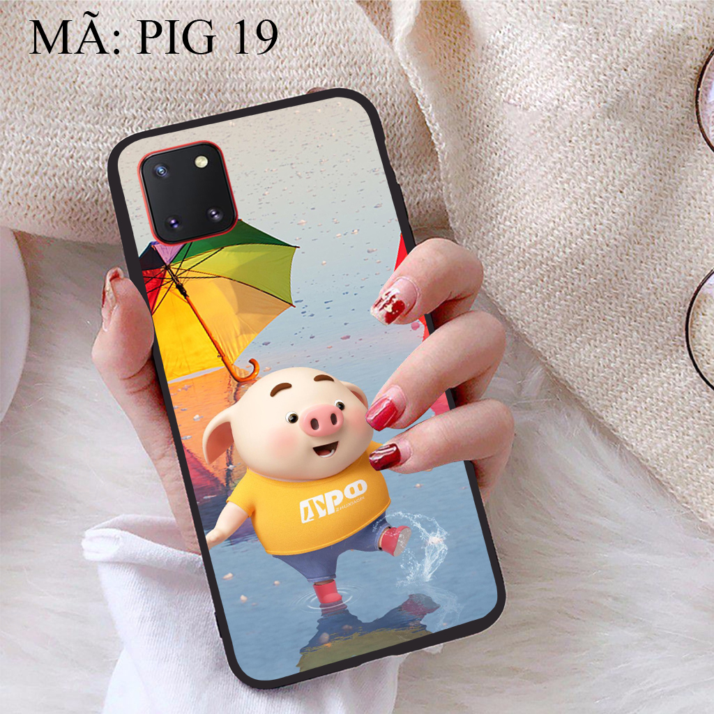 [HCM]Ốp lưng iCase dành cho Samsung Galaxy Note 10 Lite viền dẻo TPU BST Pig Cute