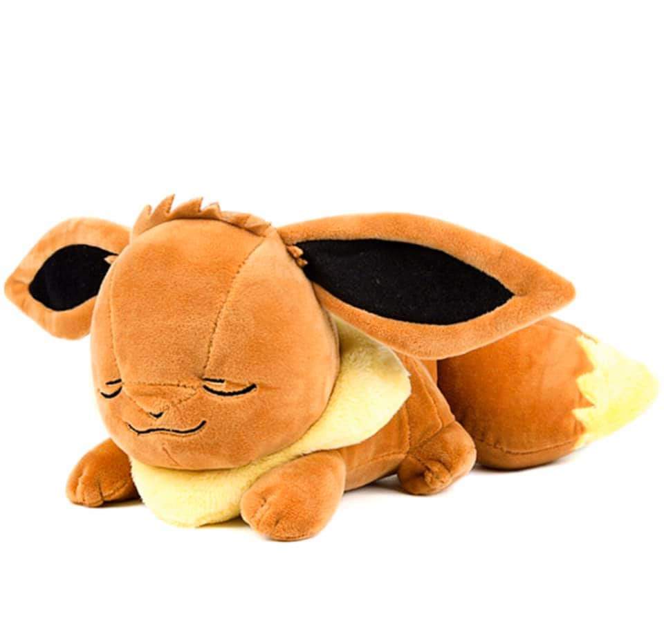 Gấu Bông Pokemon Eevee Tai Dài Ngủ Say (40cm) Hàng Chính Hãng Pokemon Mới 100% Siêu Xịn Dễ Thương