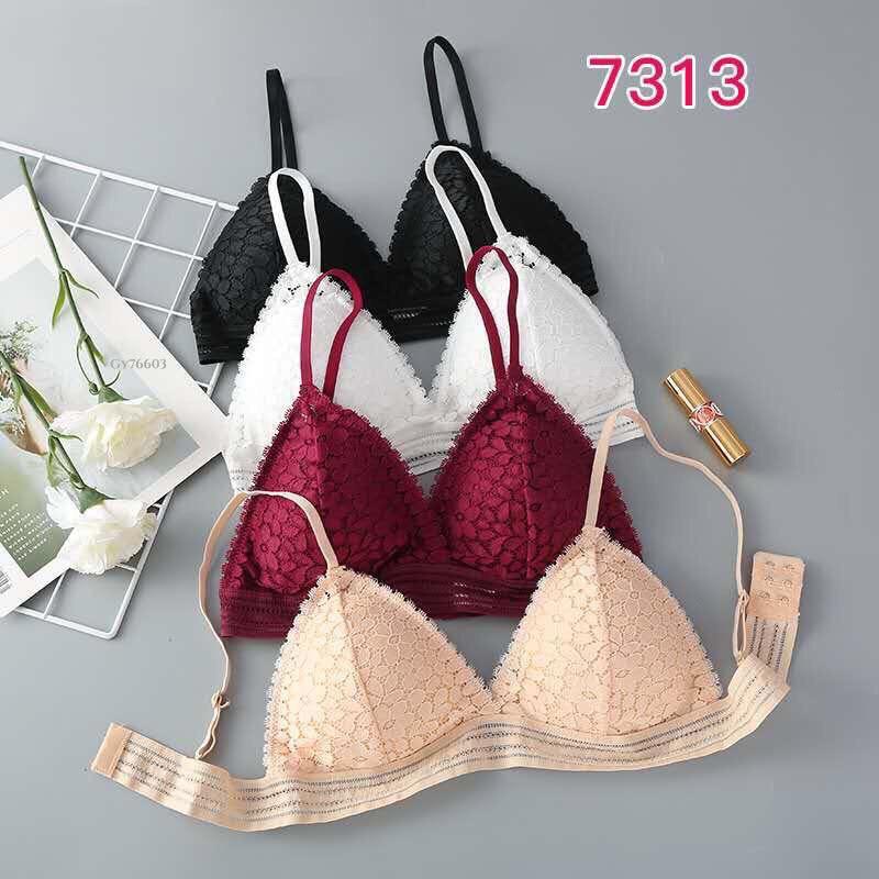 [HCM]Áo lót áo Bra ren hoa mút mỏng cài sau 525