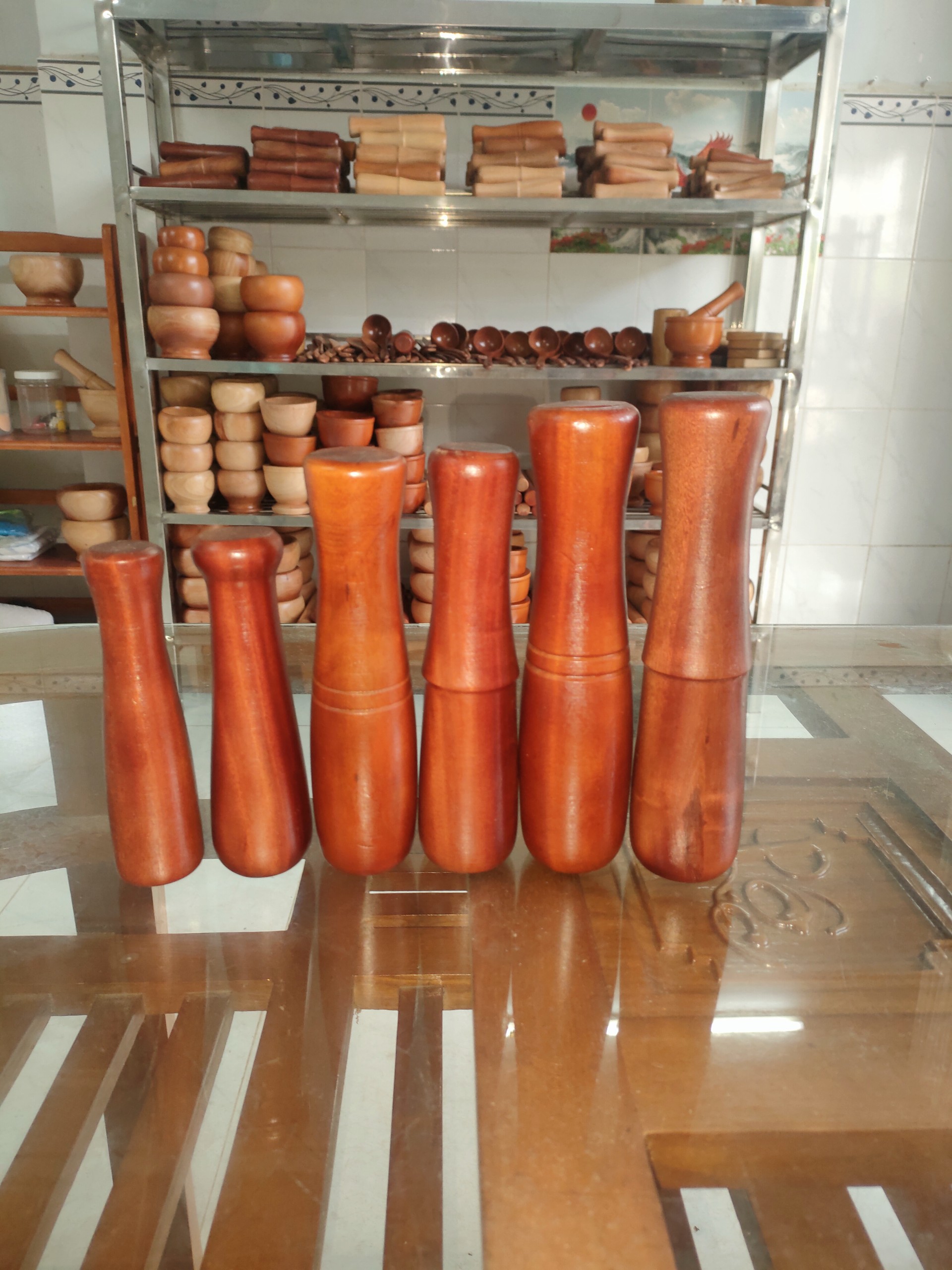 Chày gỗ đâm tiêu giã tỏi đăng khôi loại 1