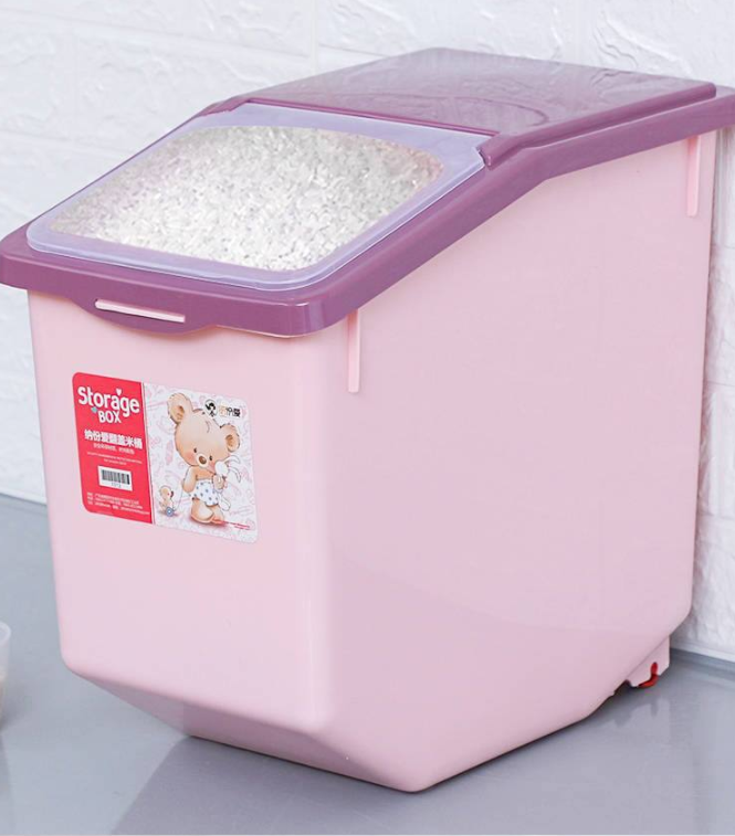 Thùng đựng gạo 15kg nhựa chống vỡ