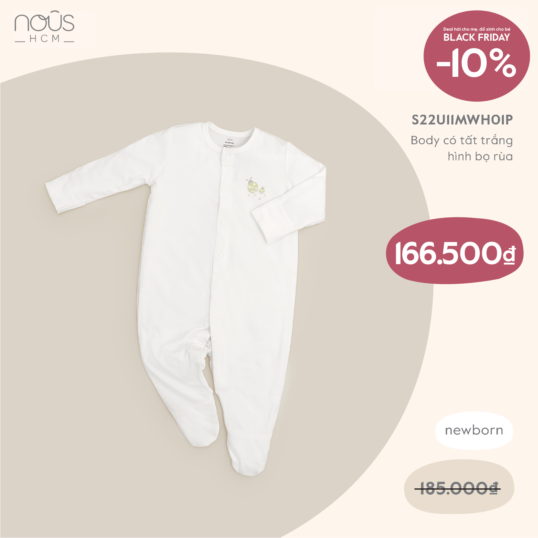 Body tất Nous petit - Newborn - Quần áo bé sơ sinh