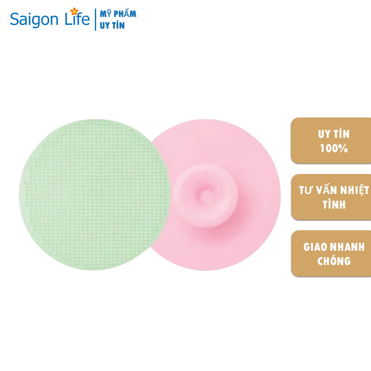 Miếng Rửa Mặt Vacosi Silicone Cleansing Pad DC04 1 Cái Hộp
