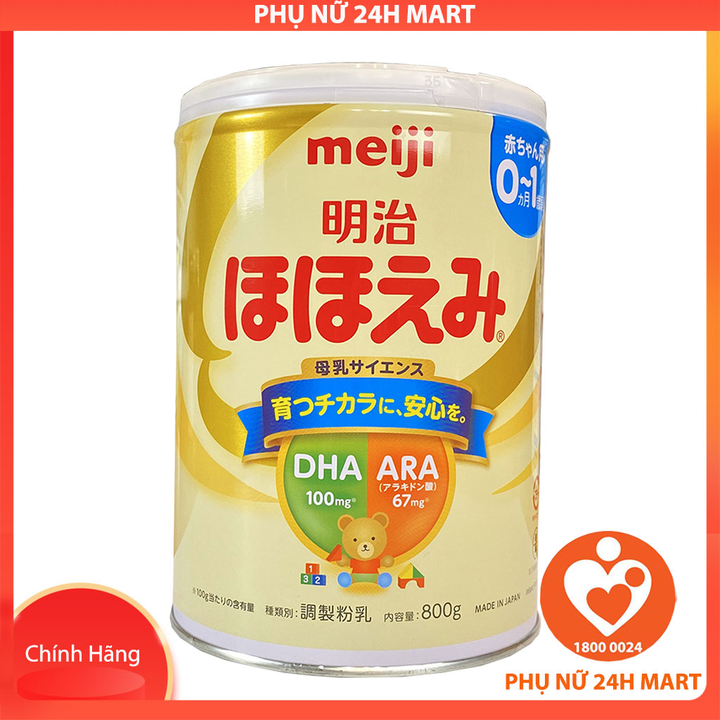 Sữa Meiji Nhật Bản 800g Cho Bé 0-1 tuổi, Sữa Nhật, Sữa Bột Cho Bé, Sữa Meiji Số 0, Sữa Tăng Cân Cho Bé, Sữa tăng Chiều Cao Cho bé