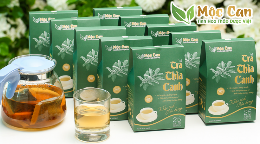  02 HỘP TRÀ DÂY THÌA CANH MỘC CAN CHÍNH HÃNG cải thiện huyết áp ổn định mỡ máu hỗ trợ bệnh lý đái tháo đường tim mạch 