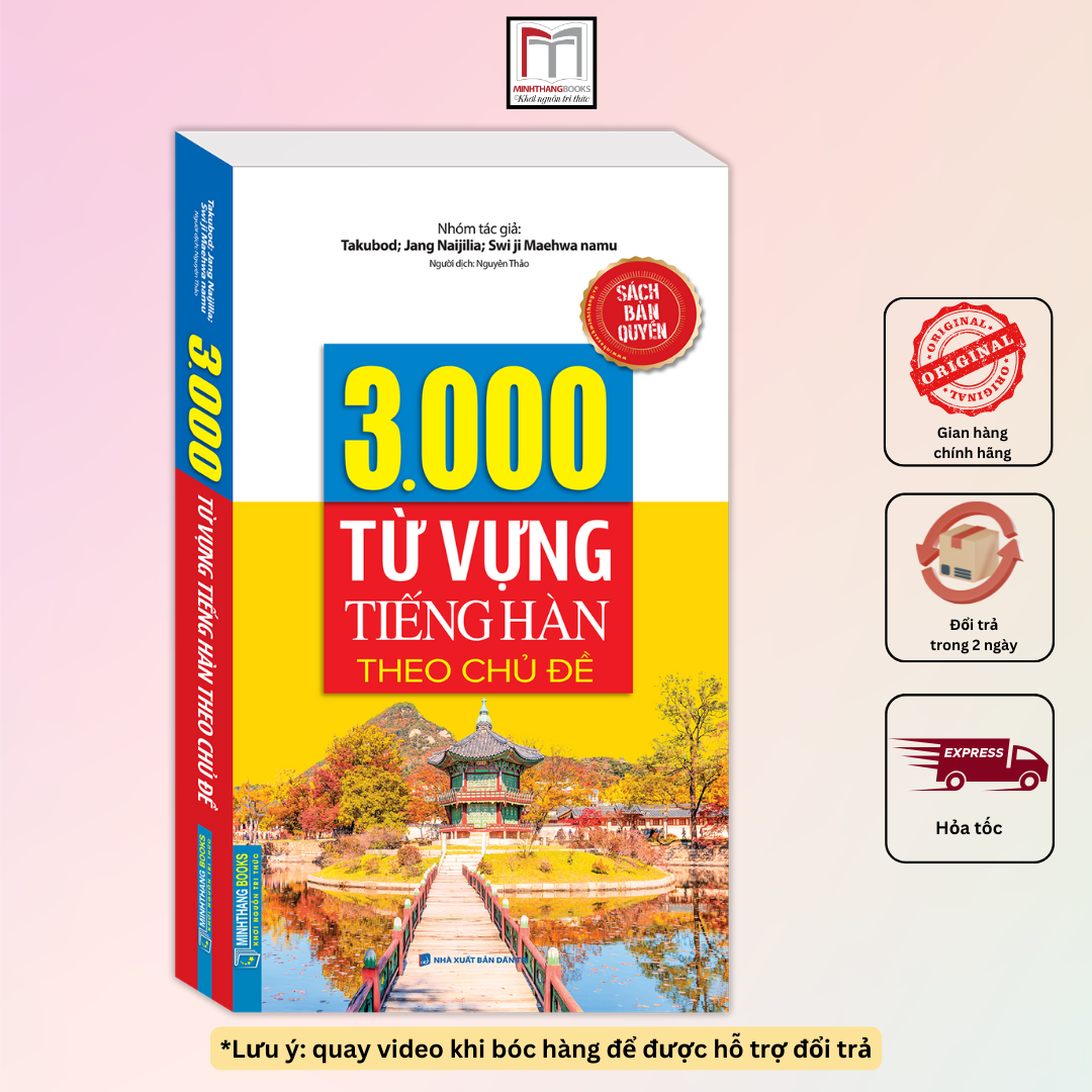 Sách - 3000 từ vựng tiếng hàn theo chủ đề