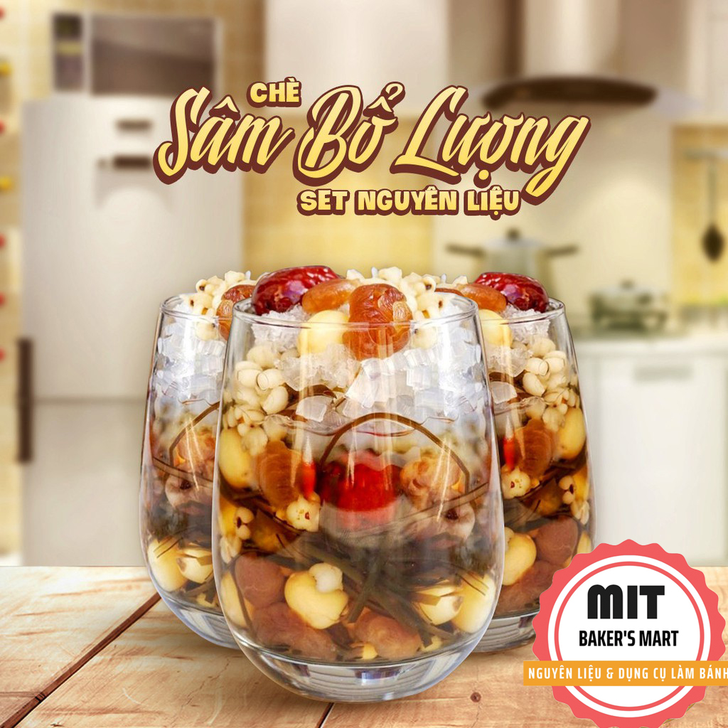 Set Chè sâm bổ lượng 500gr Tặng kèm gói hạt é