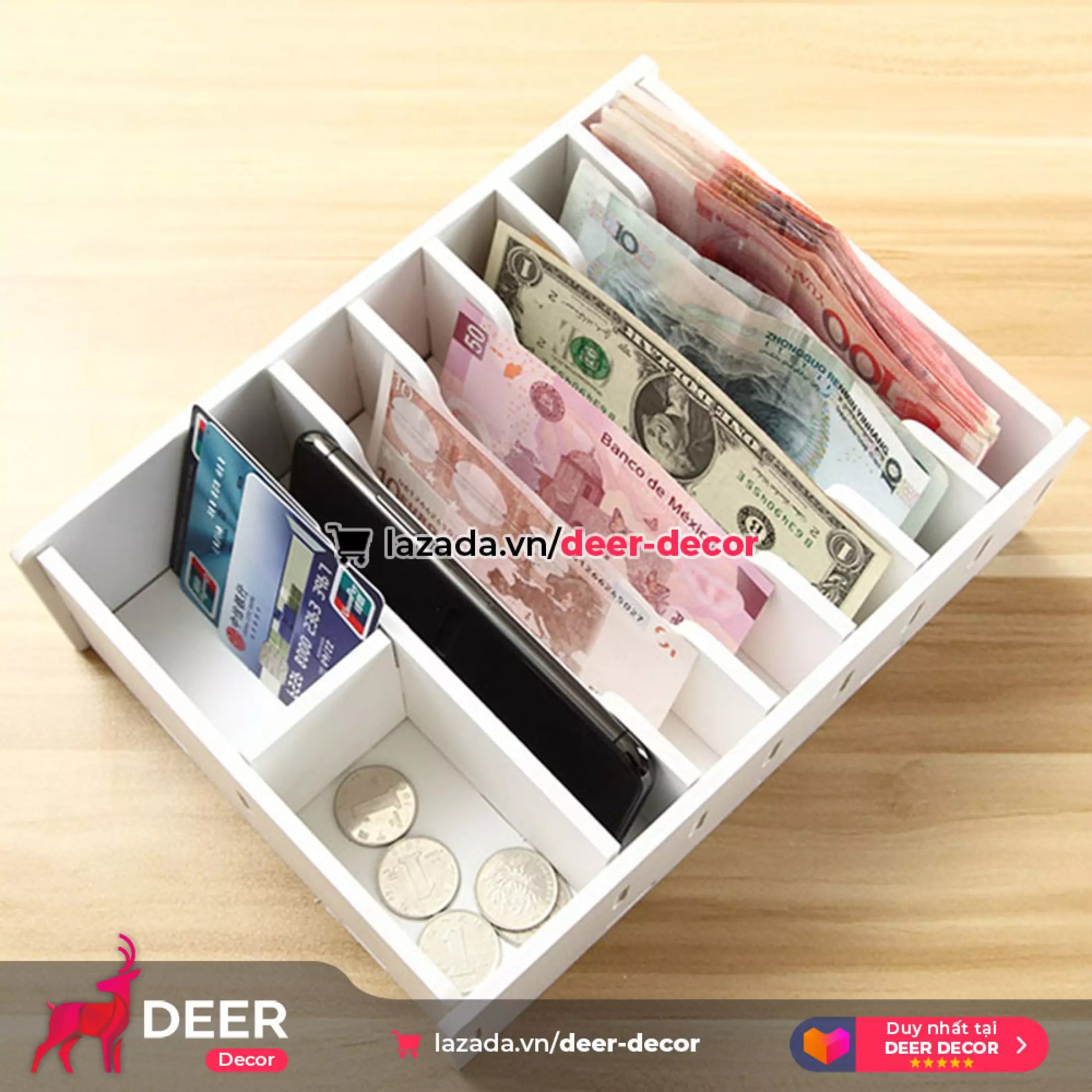 Khay Đựng Tiền Và Phụ Kiện Cho Thu Ngân - DEER DECOR
