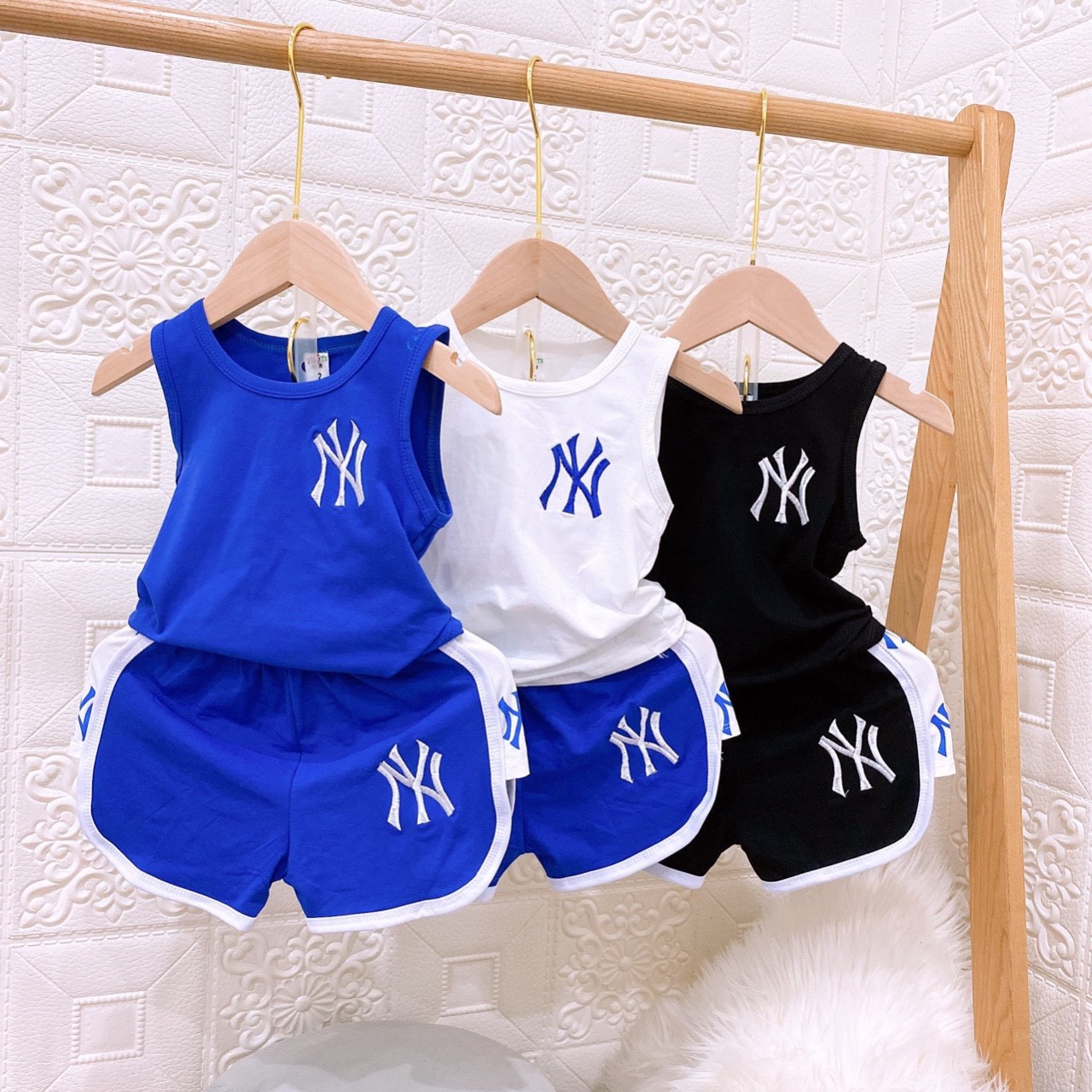 sét bộ 3 lỗ NY cho bé Trai gái thun co giãn