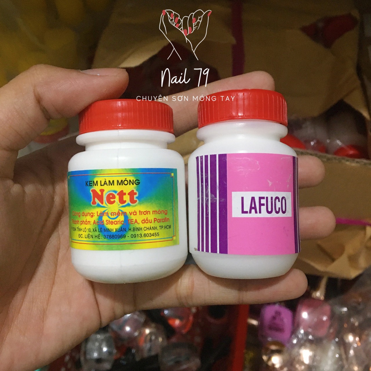 Kem làm mềm da tay chân - kem làm móng lafuco - nett loại tốt