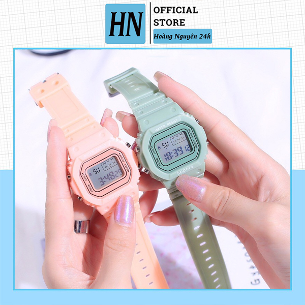Đồng Hồ Thể Thao Unisex TAIXUN FASHION SPORT 377 Mặt Vuông Phong Cách Ulzzang