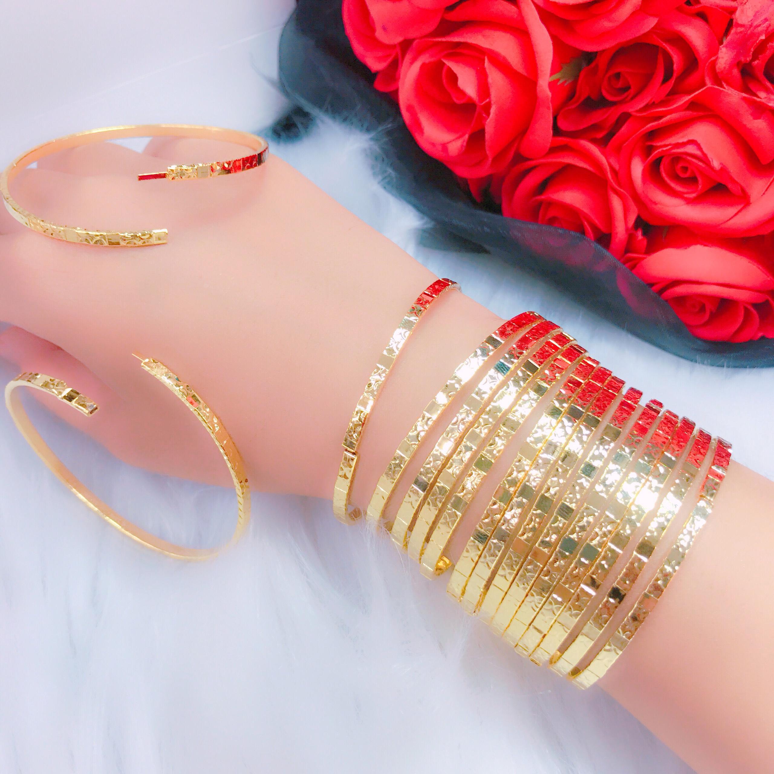 Vòng Xi men Bộ 7 Chiếc Có Khoá Khắc  - GiVi Shop - XM100808 - GiVi Shop XM260501 - Thiết kế Phù Hợp Với Mọi Lứa Tuổi [ bo ximen vang 18k, mẫu ximen đẹp, ximen khoa gai, kieu ximen, vong ximen kieu dep, ximen ma vang, ,vong ximen gia re]