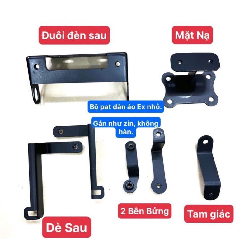 BỘ bat gắn dàn áo xe exciter đời 2011 xuống dàn áo exciter đời 2010