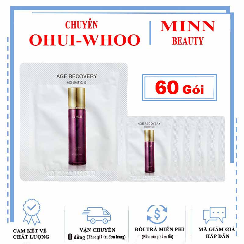 Combo 60 tinh chất chống lão hóa săn chắc làn da ohui age recovery essence 1ml x 60